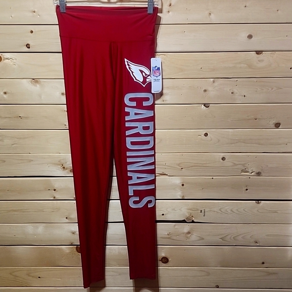 NFL Arizona Cardinals Red Leggings with White Logo
